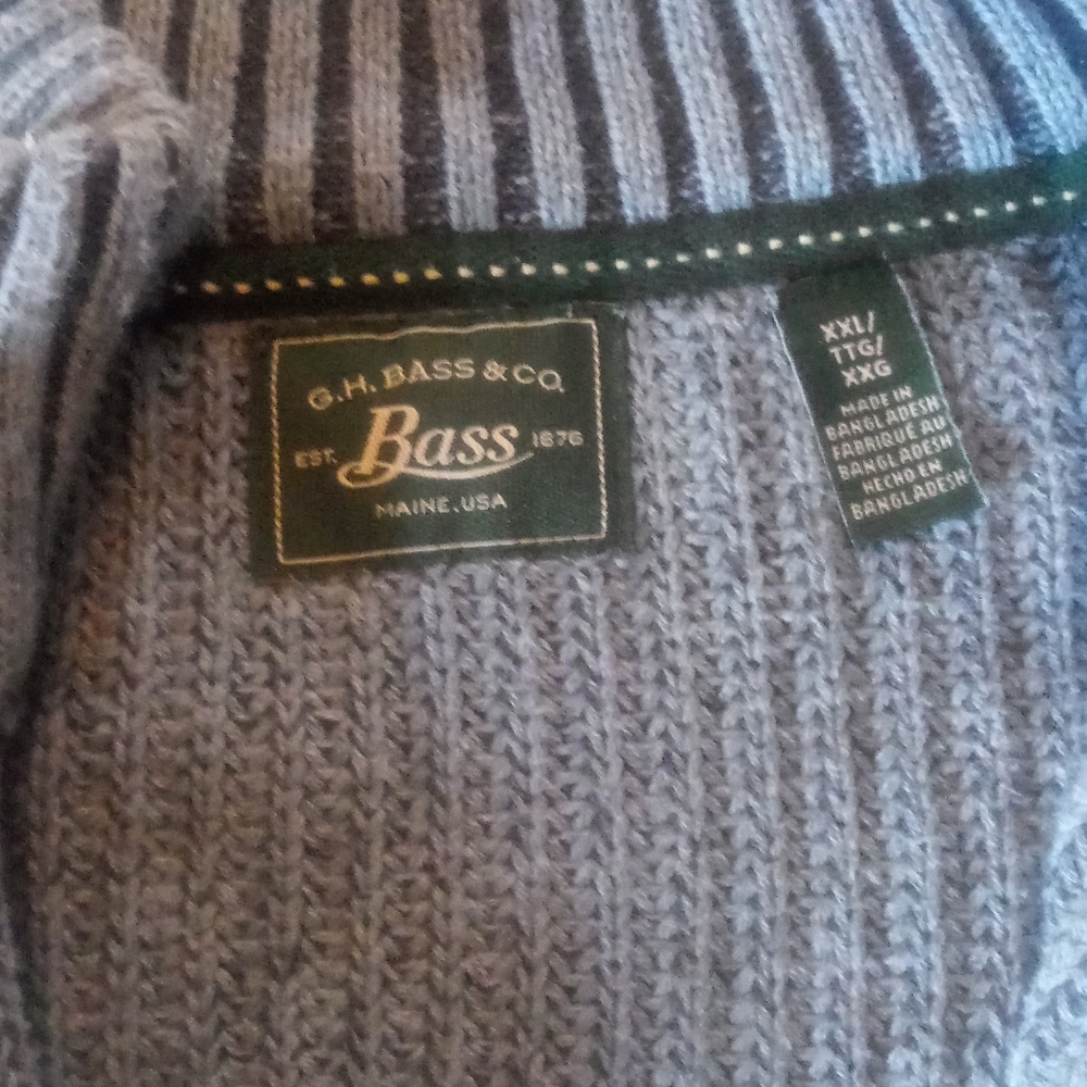 Bass Men's Ribbed Sweater - Picture 3 of 4